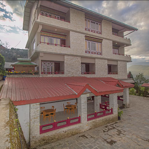 Front View Of Farmhouse
