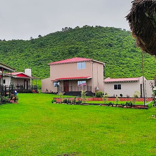 Resort Cottages Amidst Lush Greenery