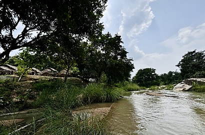 Just Beside Flowing River