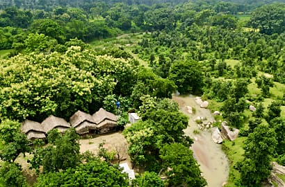 Just Beside Flowing River